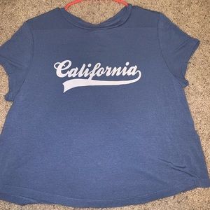 H&M blue California shirt